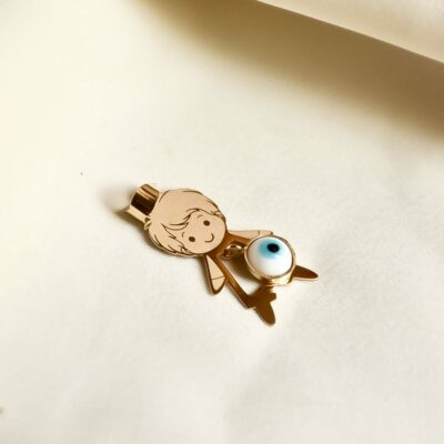 پلاک طلا پسرک چشم نظر