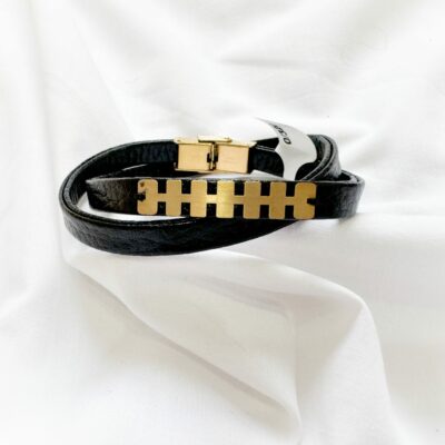 دستبند طلا مردانه نرده ای