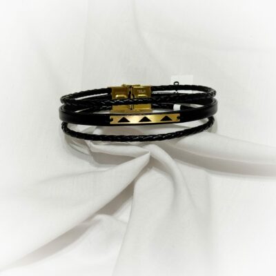 دستبند طلا مردانه تراینگل