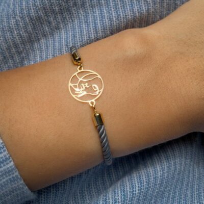 دستبند طلا چهره مینیمال