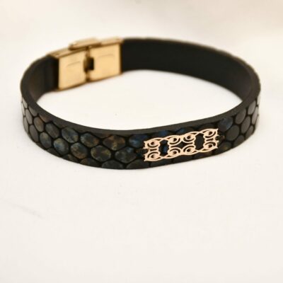 دستبند طلا مردانه دلوان