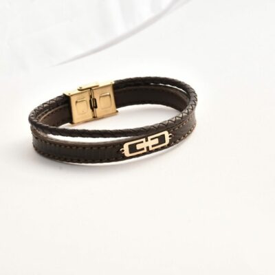 دستبند طلا مردانه مومی