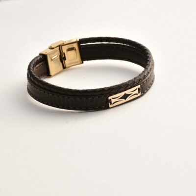 دستبند طلا مردانه لوتری