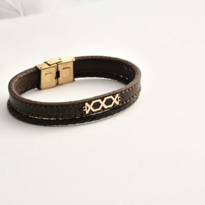 دستبند طلا مردانه شبکه