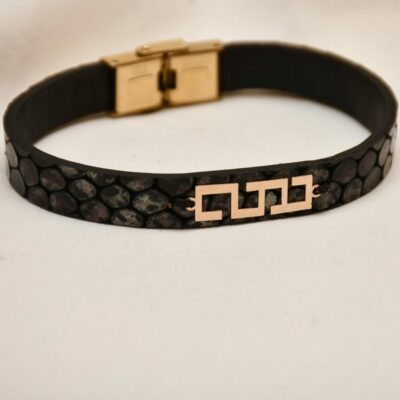 دستبند طلا مردانه فایو