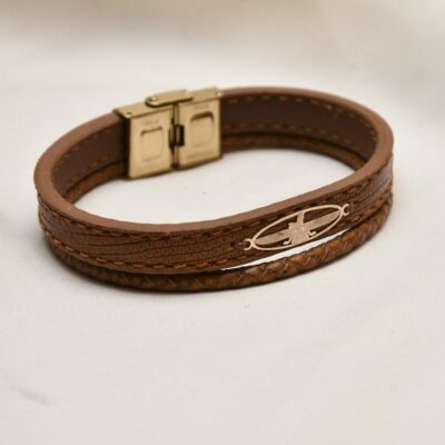 دستبند طلا مردانه فروهر ۲