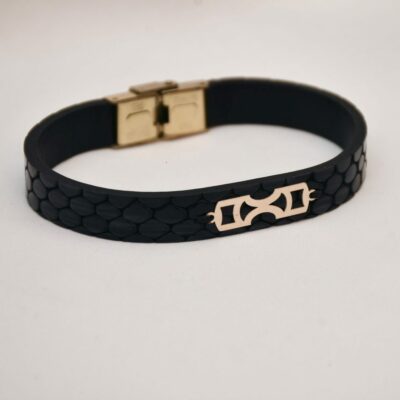 دستبند طلا مردانه اس