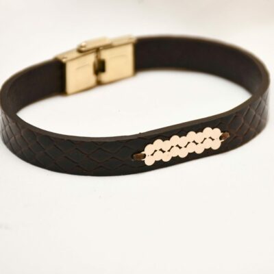 دستبند طلا مردانه آنوبیس