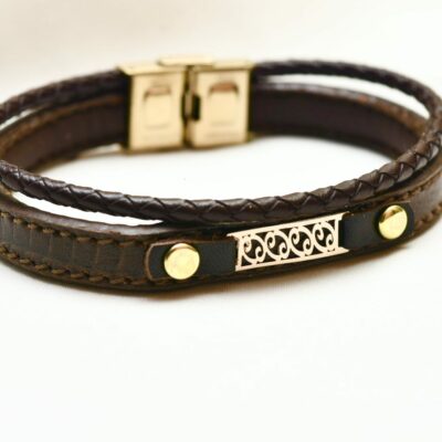 دستبند طلا مردانه آیاس