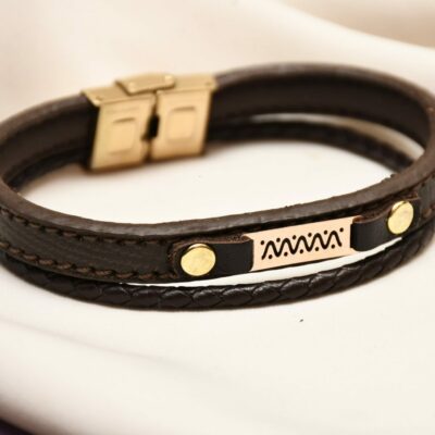 دستبند طلا مردانه آفرون