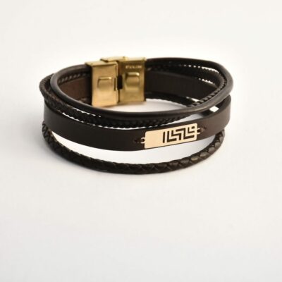 دستبند طلا مردانه مشبک