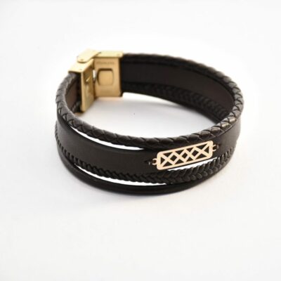 دستبند طلا مردانه تری لوز