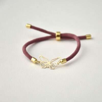 دستبند طلا پروانه اطلسی