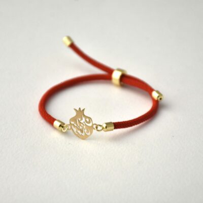 دستبند طلا انار تو مرا جان و جهانی