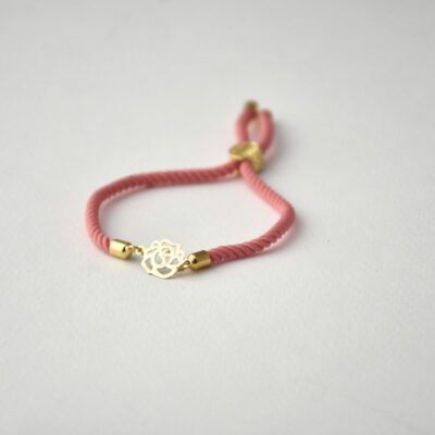 دستبند طلا گل رز