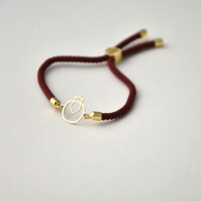 دستبند طلا گل انار