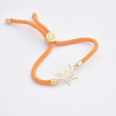 دستبند طلا باترفلای رو