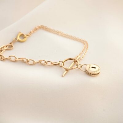 دستبند طلا تیفانی قفلی