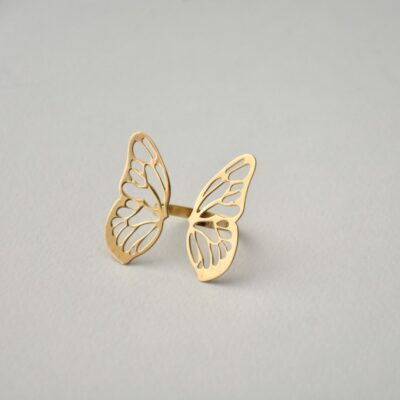 انگشتر طلا پروانه