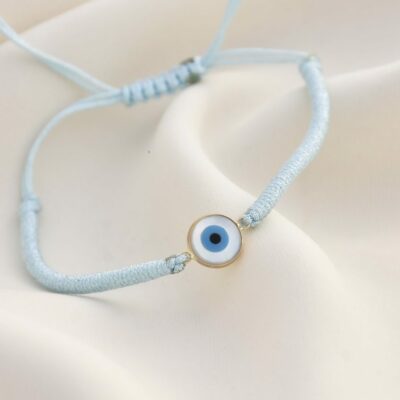 دستبند طلا چشم نظر دایره