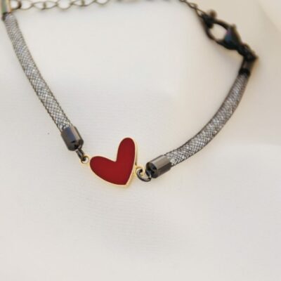 دستبند طلا قلب B