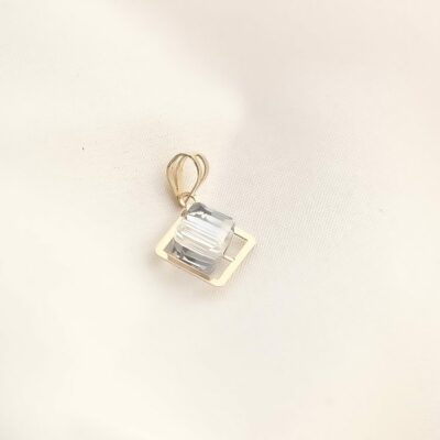 پلاک طلا کریستال