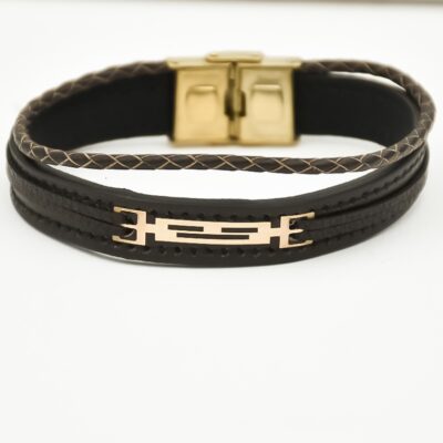 دستبند طلا مردانه نور