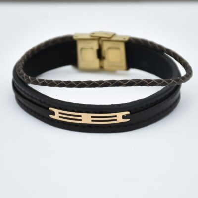 دستبند طلا مردانه شبکه