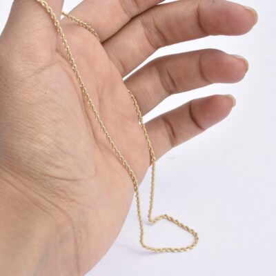 زنجیر طلا طنابی