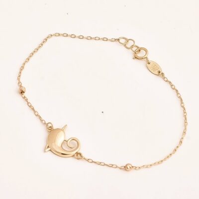 دستبند طلا دلفین 2