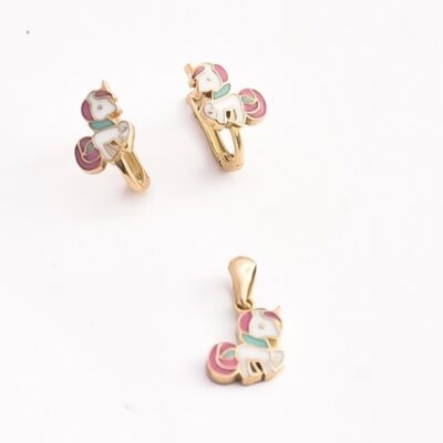 نیم ست طلا یونیکورن