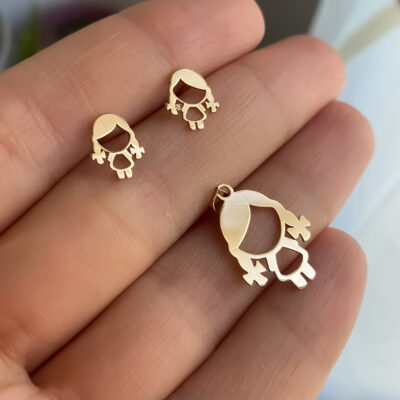 نیم ست طلا گیسو