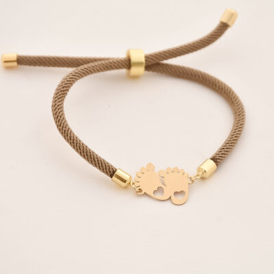 دستبند طلا رد پا