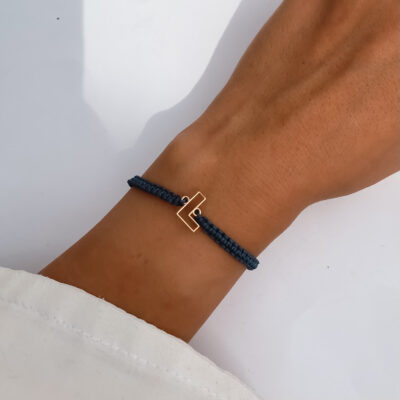 دستبند طلا حرف L