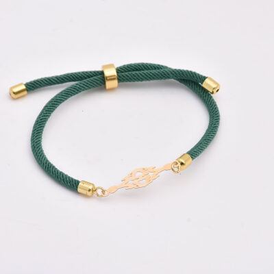 دستبند طلا دو قلب