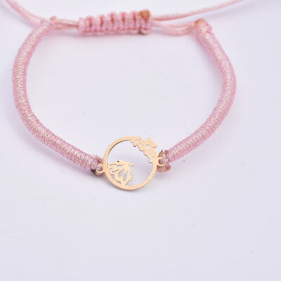 دستبند طلا گل پری