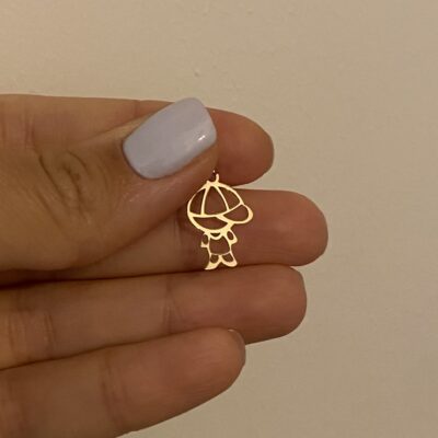 پلاک طلا کاپ بوی