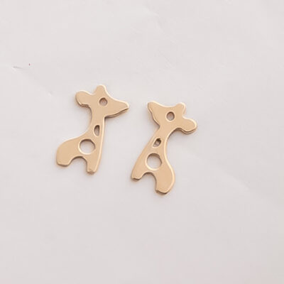 گوشواره طلا زرافه