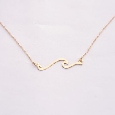 گردنبند طلا موج