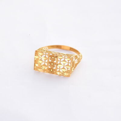 انگشتر طلا ونوس مستطیل