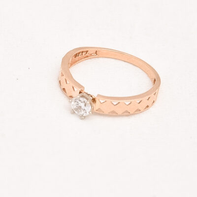 انگشتر طلا تک نگین