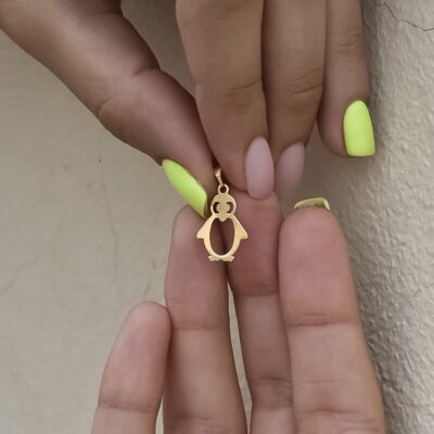 پلاک طلا پنگوئن