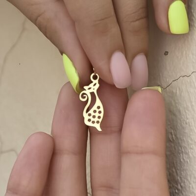 پلاک طلا گربه لوسی