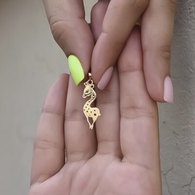 پلاک طلا آهو