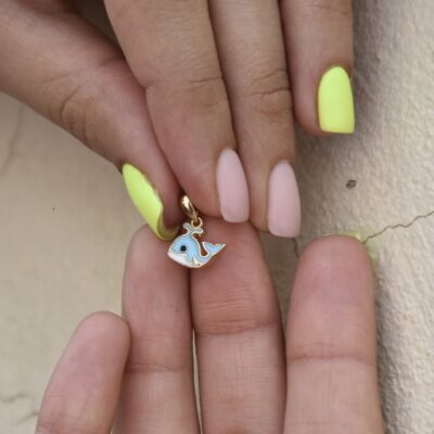 پلاک طلا نهنگ کوچولو