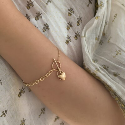 دستبند طلا قلب w تیفانی