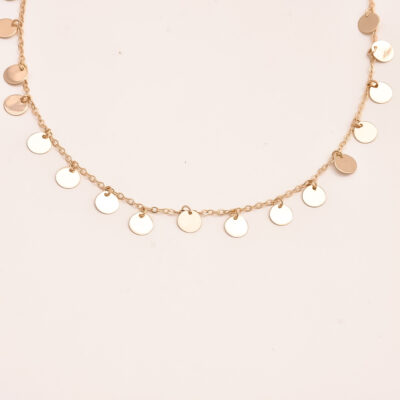 گردنبند‌ طلا رکو پولکی