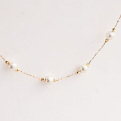 گردنبند طلا مروارید x
