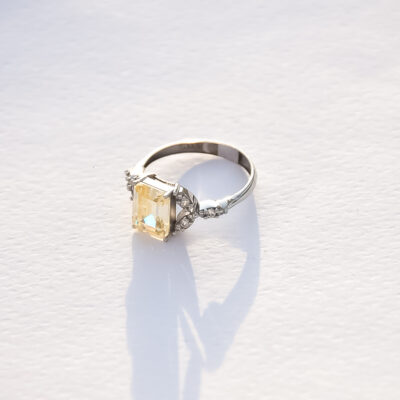 انگشتر طلا دایموند یلو