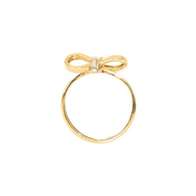 انگشتر طلا گره پاپیونی